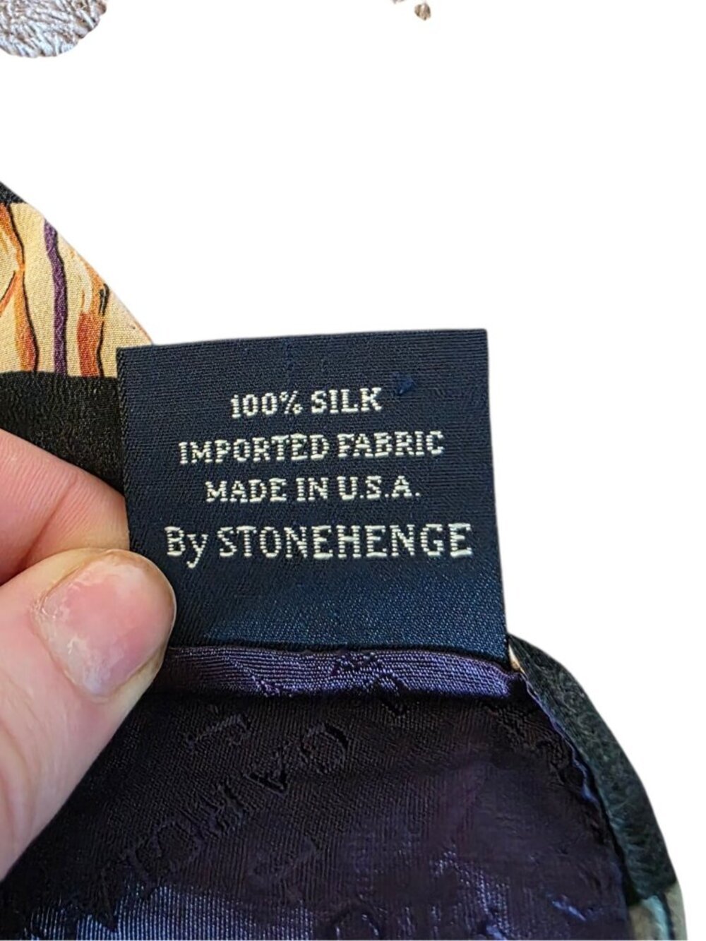 J. Garcia Silk Tie California Mission Collection Nine Stonehenge USA Vintage - Picture 7 of 13